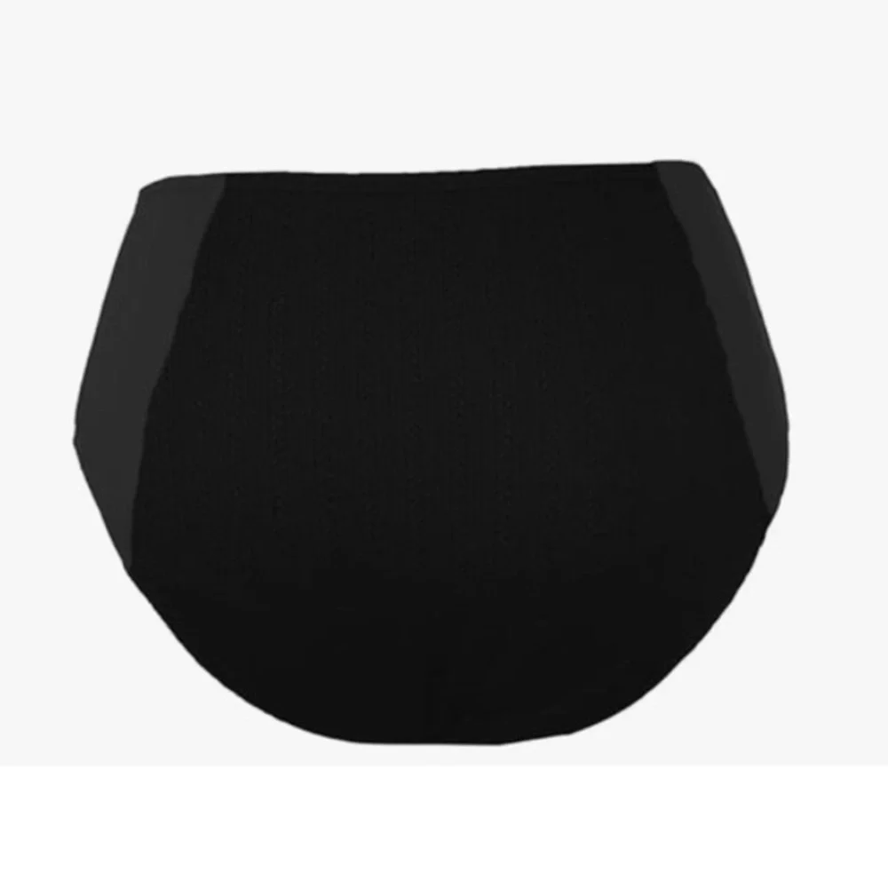 CUPSHE swim bottoms Black Texture High Waist Size Medium New